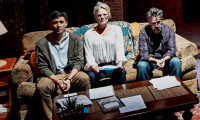 Jim (Alex Benito Rodriguez, from left), Emily (Juliet Hart), and John (PJ Powers) observe a weighted moment of silence in "Lifespan of a Fact," running at Timeline Theatre through December 23.