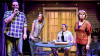 (left to right) Joseph Wiens, Cortney McKenna, H.B. Ward and Linda Reiter in Shattered Globe Theatre and Theater Wit’s Chicago premiere of THE REALISTIC JONESES.