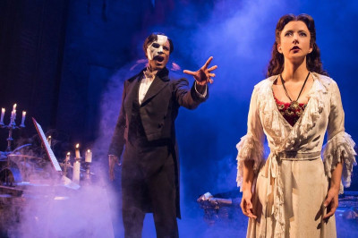 Derrick Davis and Katie Travis in The Phantom at the Opera