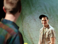 Michael Vizzi is Rich Rayburn and Pat King (left) is Danny Fergus in Promethean Ensemble's Mad, Beat ,Hip &amp;Gone