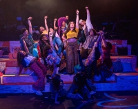 (center) Catherine Rodriguez O’Connor and the cast of Kokandy Productions’ revival of HAIR.