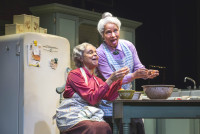 Marie Thomas (Sadie Delany) and Ella Joyce (Bessie Delany) in Chuck Smith's major revival of Emily Mann's Having Our Say: The Delany Sisters' First 100 Years.