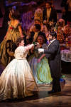 (left) Albina Shagimuratova and Giorgio Berrugi in "La Traviata" at Lyric Opera of Chicago
