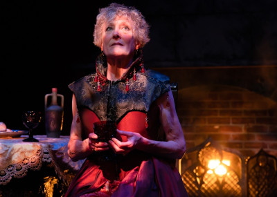Laura Jones-Macknin in the world premiere of THE BLOOD COUNTESS from Idle Muse Theatre Company, now playing through Oct. 11 at The Edge Off-Broadway Theater.