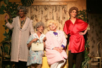 (left to right) David Cerda, Adrian Hadlock, Ed Jones and Grant Drager in Hell in a Handbag Productions’ parody THE GOLDEN GIRLS: The Lost Episodes, Vol. 2.