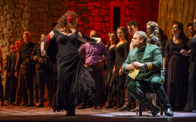 Ekaterina Gubanova is Carmen and Joseph Calleja is Don Jose in Lyric Opera of Chicago's "Carmen."