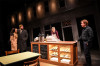 (left to right) Aila Peck, Joseph Wiens, Daniela Colucci and Steve Peebles in Shattered Globe Theatre's Chicago premiere of FIVE MILE LAKE.