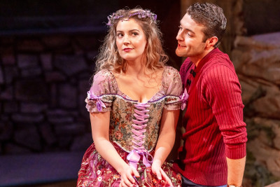 Conor Jordan and Sarah Obert in "Brigadoon," at the North Shore Center for the Performing Arts through November 12, 2023.
