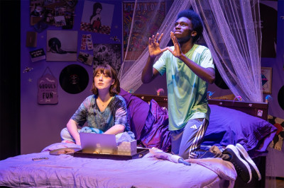 (l-r) Amia Korman and Jay Westbrook in 'I and You' at Citadel Theatre.