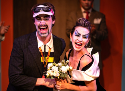 Liam Ouweleen, Libby Conkle in The Conspirators "Viva La Mort."