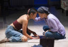 Francesca Fernandez McKenzie and Jennifer Lim in "Bald Sisters" at Steppenwolf Theatre.