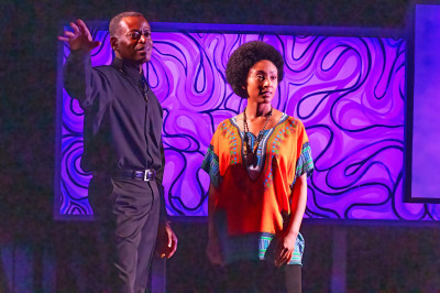 Sean Blake and Rachel Blakes in "The Baldwin | Giovanni Experience."