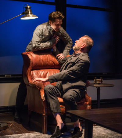 Nate Burger and William Brown in Caryl Churchill's A Number, now playing at Writers Theatre.