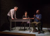 (from left) Peter Defaria, Monica Orozco and Manny Buckley in "Six Corners" at Stage 773
