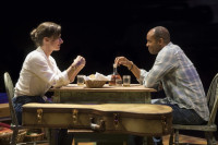Kathy Voytko and Nathaniel Stampley star in "The Bridges of Madison County" at Marriott Theatre