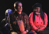 Phoebe Moore, Peter Moore, and Amber Sallis (left to right) in POMONA at Steep Theatre.