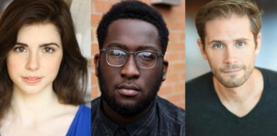 Moby Dick cast - Left - right: Elizabeth McCoy, Robinson J. Cyprian, Mack Gordon