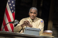 Norm Lewis as Captain Davenport in 'A Soldier's Play' now being performed at CIBC Theatre