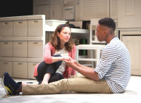 Mary Cross and Patrick Agada in Something Clean at Victory Gardens Theare