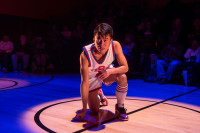 Glenn Obrero (Manford) in Steppenwolf’s production of 'The Great Leap'.