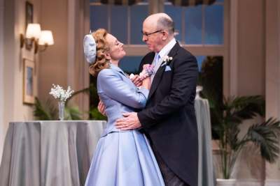 Rachel Sullivan and Joe Dempsey in Father of the Bride at Drury Lane Theatre.