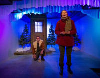 Zach Kunde (left) and Eileen Dixon in Oil Lamp Theater's 'Almost, Maine'