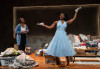 Miss Candice (Leslie Ann Sheppard, right) is an unsettling character who steps out of an algorithm and into the life of Mia (Kristin E. Ellis) in Shattered Globe Theatre’s Midwest Premiere of Morning, Noon, and Night. Obie Award-winning playwright Kirsten Greenidge’s mind-bending drama explores teens, family, surveillance, and connection in a post-pandemic world. AmBer Montgomery directs. Performances run through March 28, 2026 at Theater Wit, 1229 W. Belmont Ave., Chicago. Tickets: sgtheatre.org or (773) 975-8150.