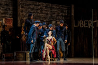 Victoria Jaiani and The Joffrey Ballet Ensemble in Carmen.