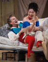 Peter Kellner stars as Figaro with Ying Fang as Susanna in Lyric Opera’s production of Mozart’s The Marriage of Figaro.