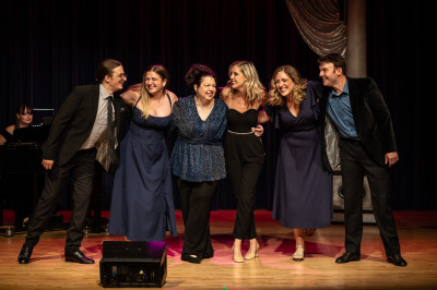 Pictured: Ensemble of Stephen Sondheim Tribute Review