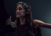 Isabel Alamin (Antigone) in ANTIGONE from Redtwist Theatre now playing through July 31.