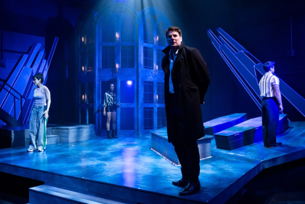 The cast of Untitled Vampire Play at Lookingglass Theatre..