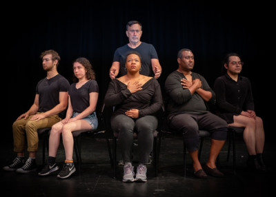 LEFT TO RIGHT: ELIJAH NEWMAN, HAILEY HANCE, TOM CHIOLA, ALEXANDRIA MOORMAN, KEITH BUTLER, ROBERTO DEL RIO