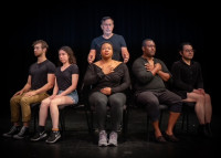 LEFT TO RIGHT: ELIJAH NEWMAN, HAILEY HANCE, TOM CHIOLA, ALEXANDRIA MOORMAN, KEITH BUTLER, ROBERTO DEL RIO
