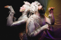 (L to R) Leah Urzendowski, Anthony Courser in The? Unicorn? Hour?