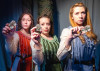 Caty Gordon, Jennifer Mohr, and Jamie Redwood are in “What the Weird Sisters Saw” at The Edge Off Broadway Theater in Chicago through April 14.