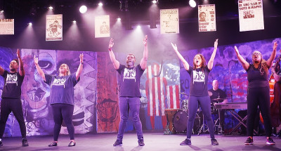 (left to right): Marchello Lee, Shannon Stiles, Ted Williams III, Vanessa Love, Nicole Ross.
