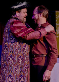 Sean Harklerode and James Sparling in City Lit's 'Murder in the Cathedral'