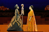 Ana María Martínez and Daniela Mack in El último sueño de Frida y Diego at Lyric Opera House.