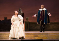 Albina Shagimuratova and Adrian Sâmpetrean in Lyric Opera's 'I Puritani'