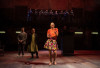 Pictured (foreground) Nondumiso Tembe (Lindiwe), (background) Erik Hellman (Adam), Jennifer Engstrom (Clarisse) and Ced ri c Young ( Mkhulu) with Ladysmith Black Mambazo in Steppenwolf’s world premiere of Lindiwe by ensemble member Eric Simonson, music written and performed by Ladysmith Black Mambazo, directed by ensemble member Eric Simonson and Jonathan Berry i n the Downstairs Theatre, 1650 N Halsted St. November 7, 2019 – January 5, 2020. Tickets are available at 312-335-1650 and steppenwolf.org.