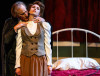 Dracula (Danny Parrott) and Mina (Caitlin Wolfe) in Bram Stoker's Dracula at Brightside Theatre