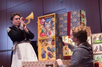 (from left) Lara Carling and Kay Kron return for Chicago Children's Theatre's 2018 holiday production, 'The Beatrix Potter Holiday Tea Party'. Performances are December 8-24, Saturdays and Sundays at 11:30 a.m. or 2 p.m. at Chicago Children’s Theatre, The Station, 100 S. Racine Ave. in Chicago’s West Loop. For tickets and information, visit chicagochildrenstheatre.org or call ( 312) 374-8835