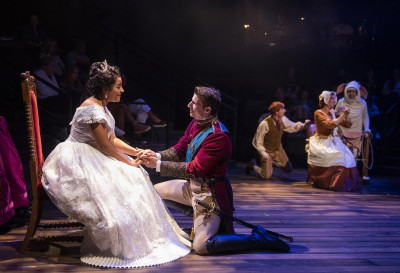 Ximone Rose and Ryan McBride in “Into the Woods.”
