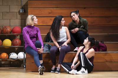 (left to right) Anna Crivelli, Ariana Mahallati, Andrea San Miguel and Isa Arciniegas in 'How to Defend Yourself'