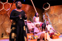 Foreground: Tuesdai B. Perry. Back Row L-R: Kaitlyn Fields, Angelena Browne. Front Row L-R: Sadie Stickler, Santina Juma, Jelani Julyus.