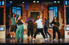 (L-R) Tyler Vanduvall, Jillian Ebanks, E.J. Cameron, Jason Tolliver, Lauren Walker, and Kimberly Michelle Vaughn in Second City's 'Black and Highly Flavored'.