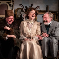 (left to right) Matt DeCaro, Kate Fry and Christopher Donahue in 'THe Cherry Orchard at Goodman Theatre