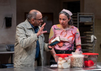 Anish Jethmalani and Tina Muñoz Pandya in "Dhaba on Devon Avenue," at Writers Theater through July 27.