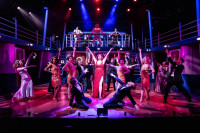 (center) Meghan Murphy with the cast of ANYTHING GOES from Porchlight Music Theatre, now playing through February 25 at the Ruth Page Center for the Arts.